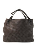 Medium Garda Intrecciato Nappa Dark Brown