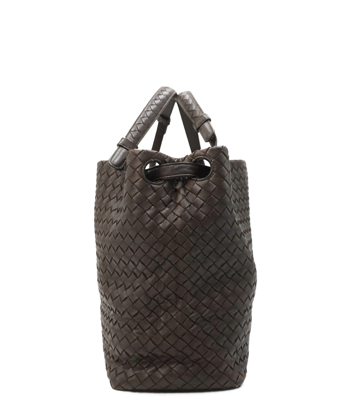 Medium Garda Intrecciato Nappa Dark Brown