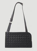 Bottega Veneta Men Intreccio Pouch Crossbody Bag