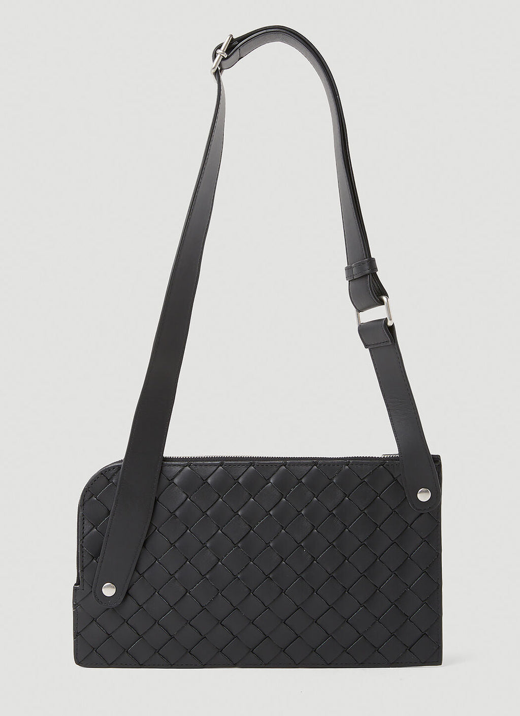 Bottega Veneta Men Intreccio Pouch Crossbody Bag