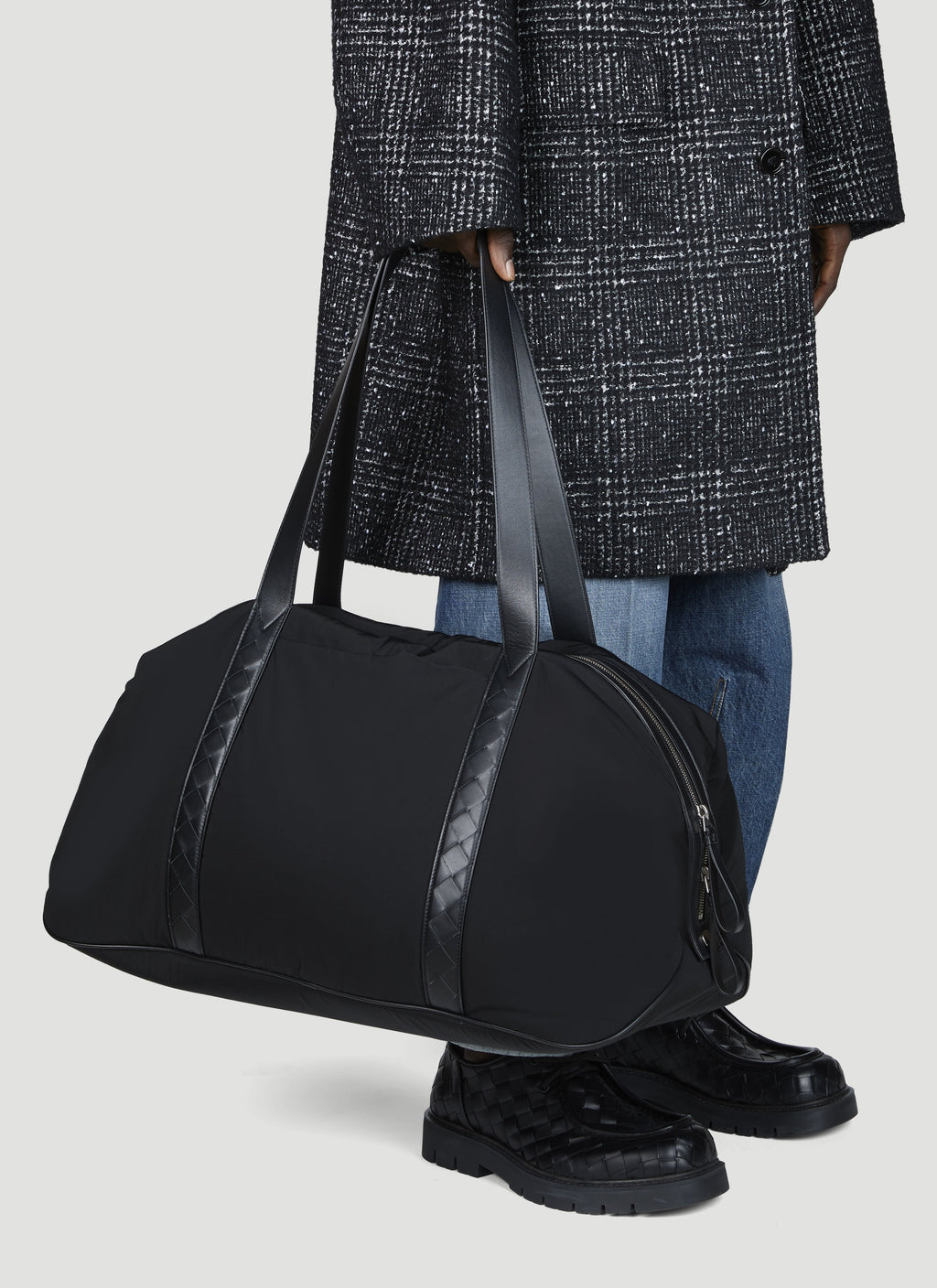 Bottega Veneta Men Leather Trims Duffle Bag