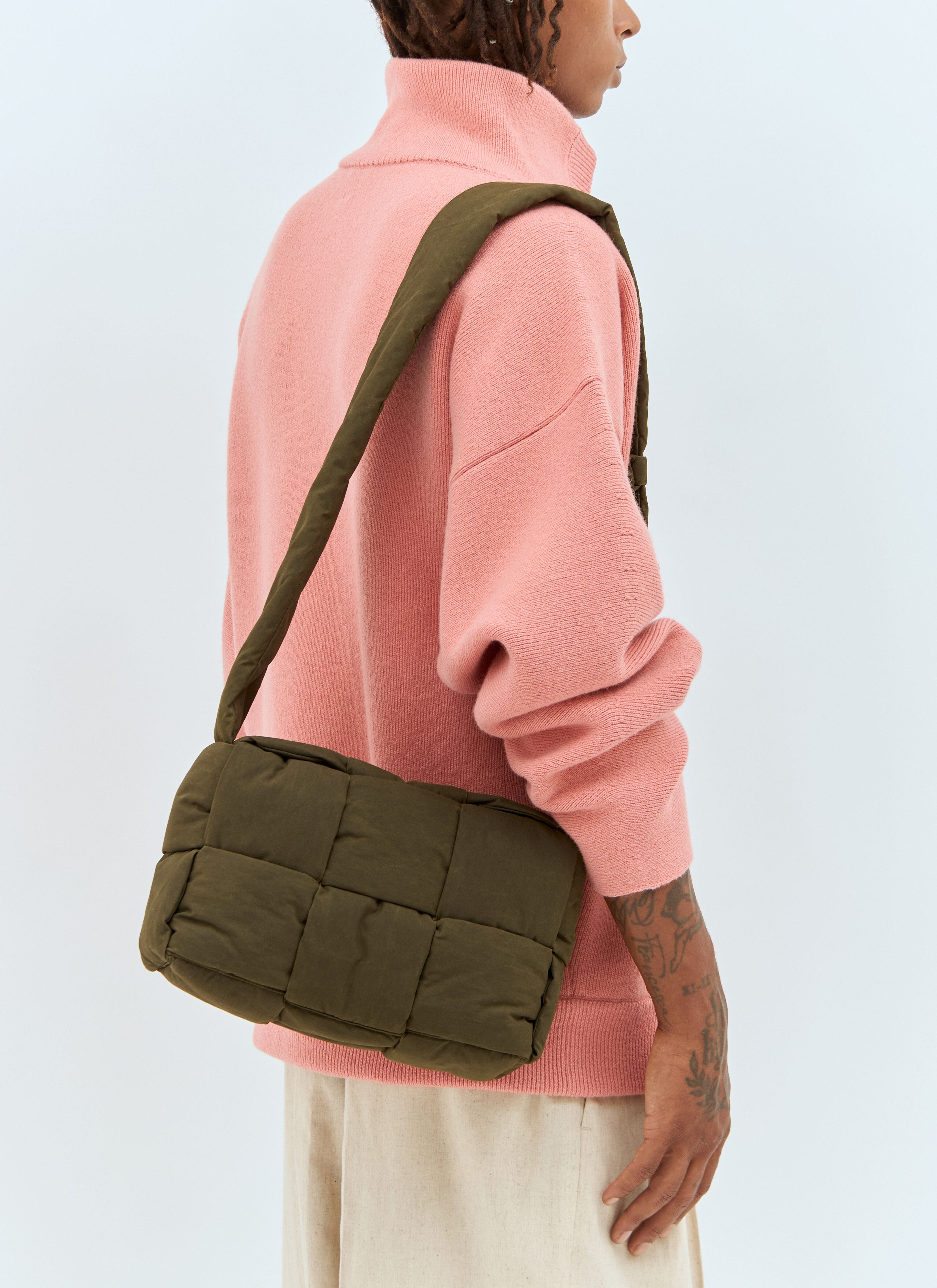 Bottega Veneta Men Medium Arco Padded Camera Bag