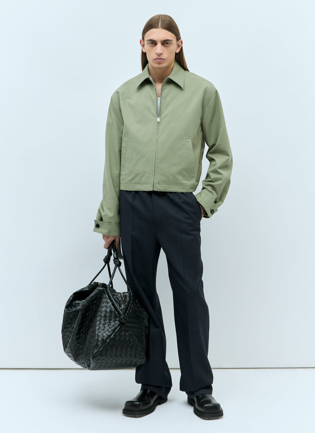 Bottega Veneta Men Large Loop Weekender Bag
