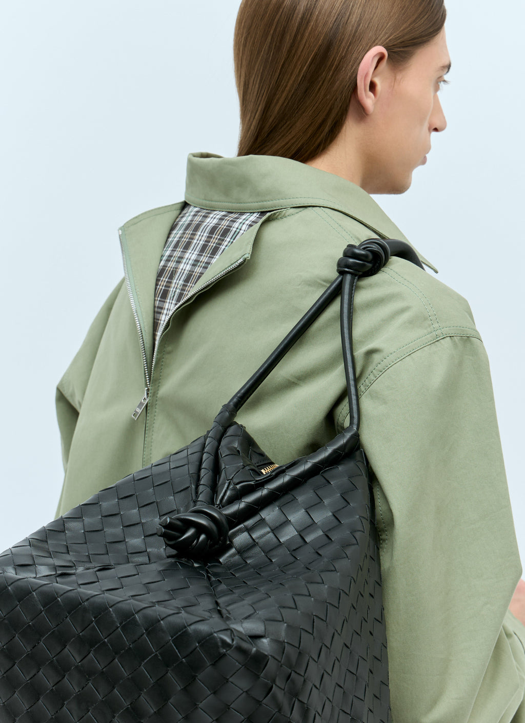 Bottega Veneta Men Large Loop Weekender Bag