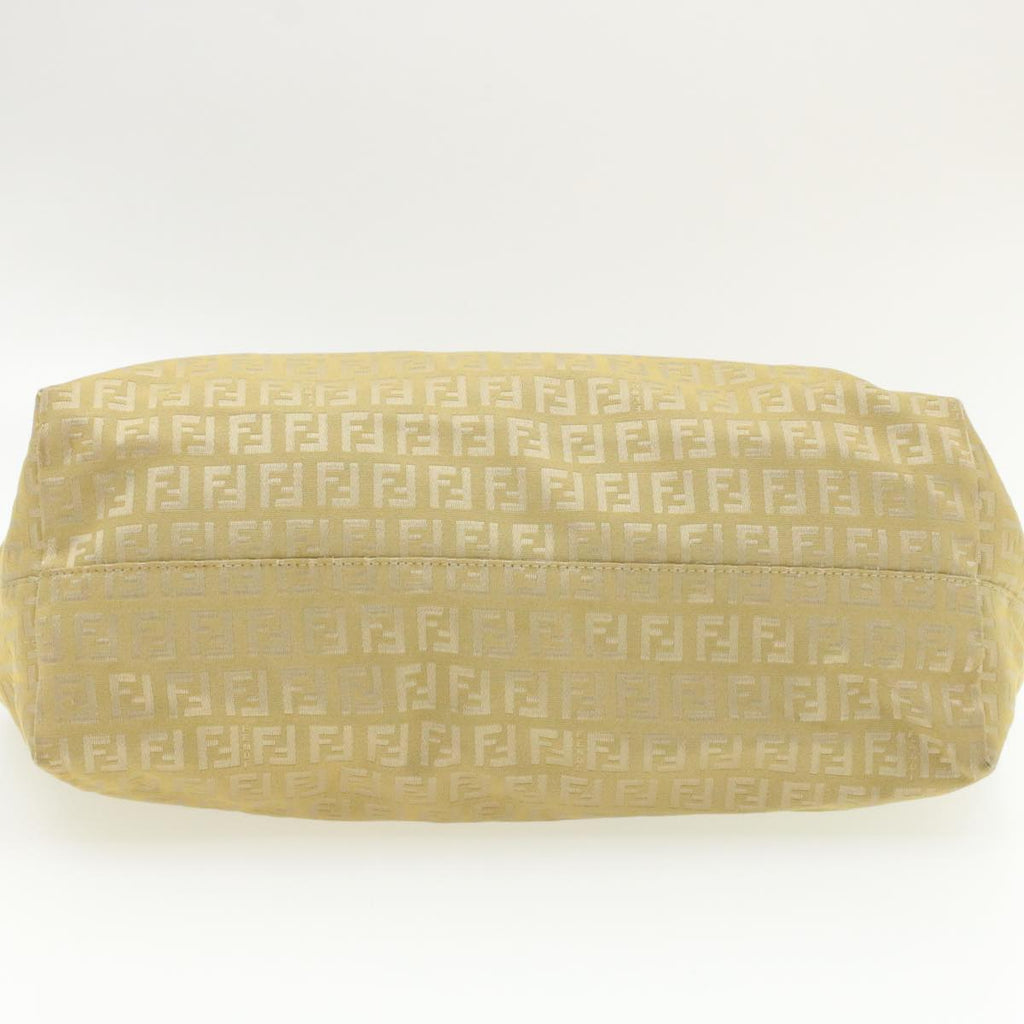FENDI Zucchino Canvas Tote Bag Beige am136b