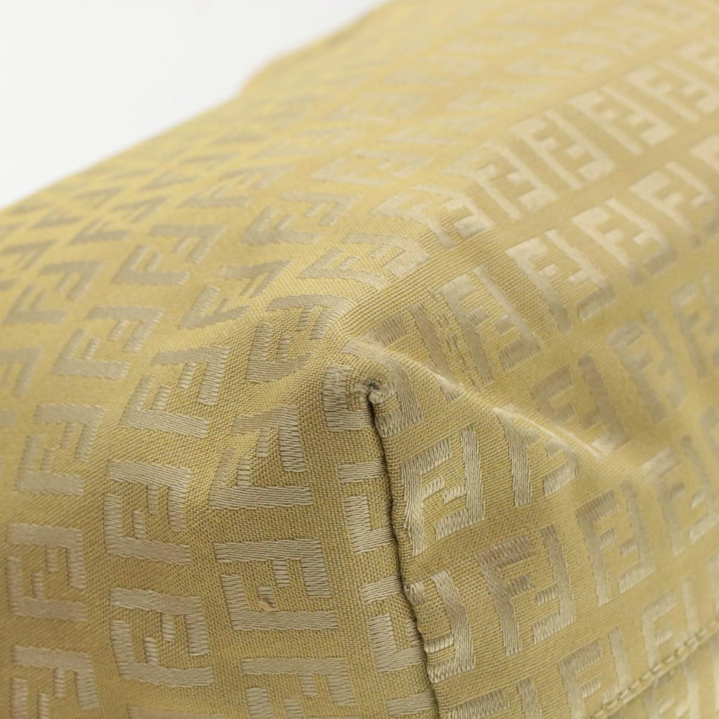 FENDI Zucchino Canvas Tote Bag Beige am136b