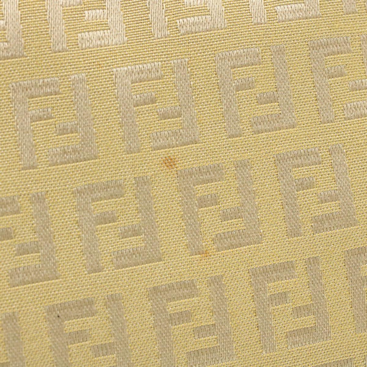 FENDI Zucchino Canvas Tote Bag Beige am136b
