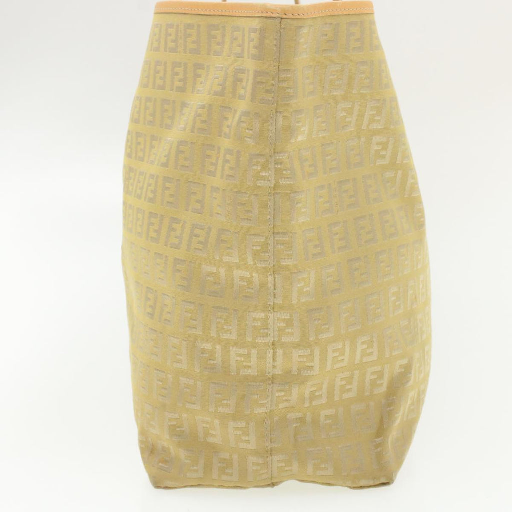 FENDI Zucchino Canvas Tote Bag Beige am136b