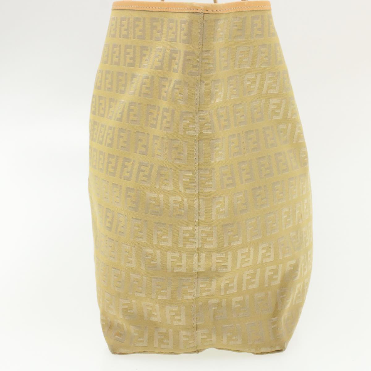 FENDI Zucchino Canvas Tote Bag Beige am136b