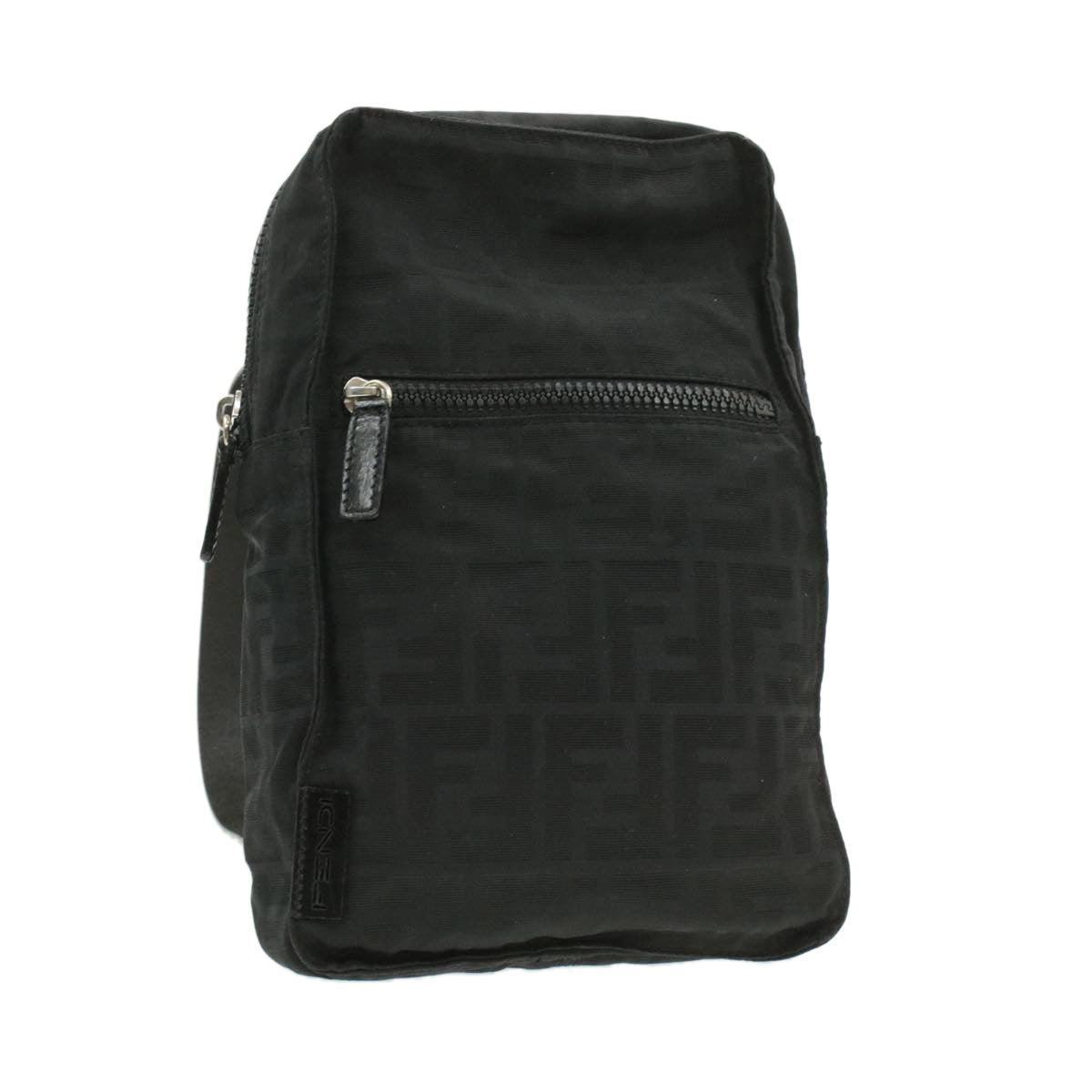 FENDI Zucca Canvas Backpack Nylon Black am149b