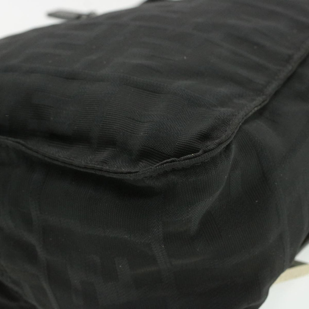 FENDI Zucca Canvas Backpack Nylon Black am149b