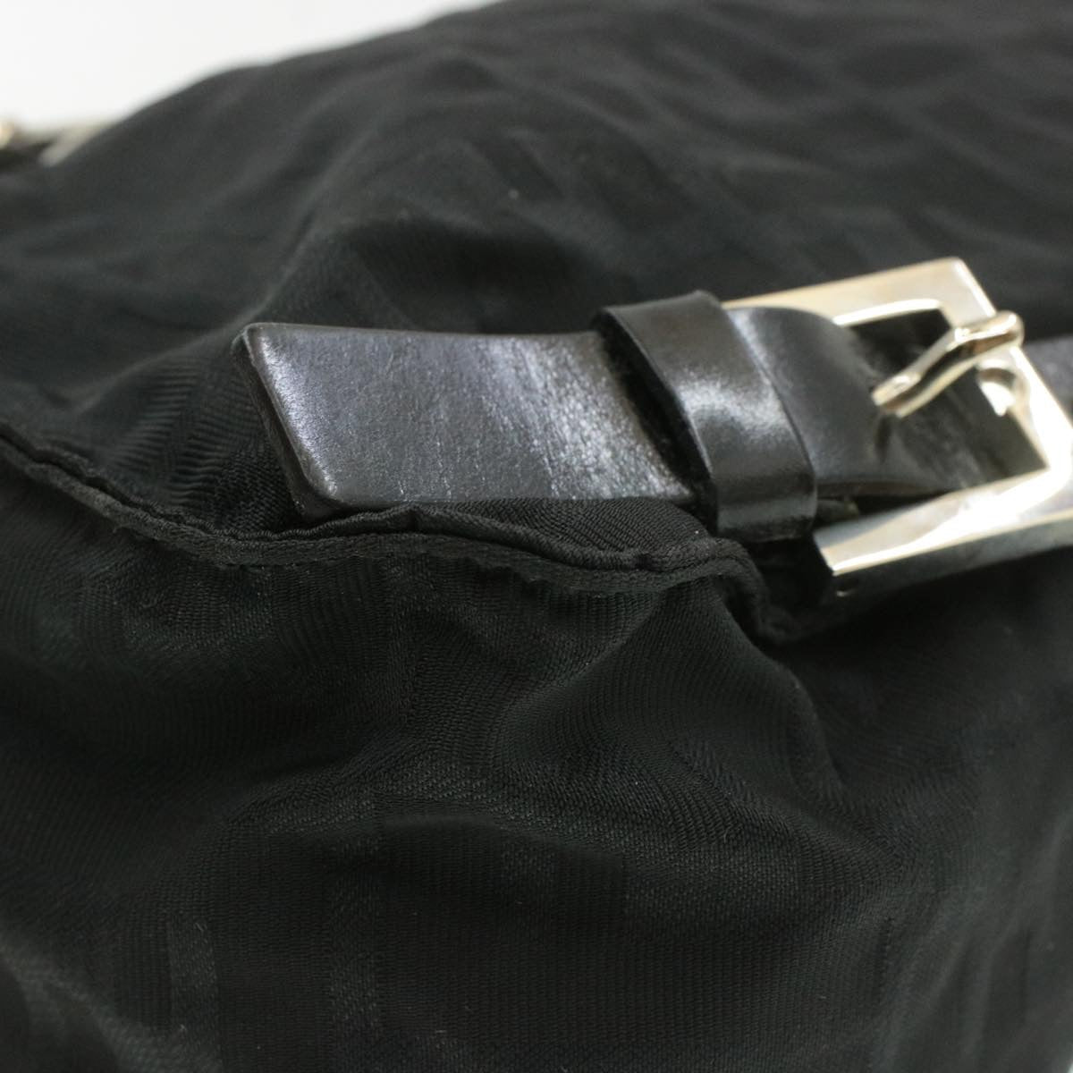 FENDI Zucca Canvas Backpack Nylon Black am149b