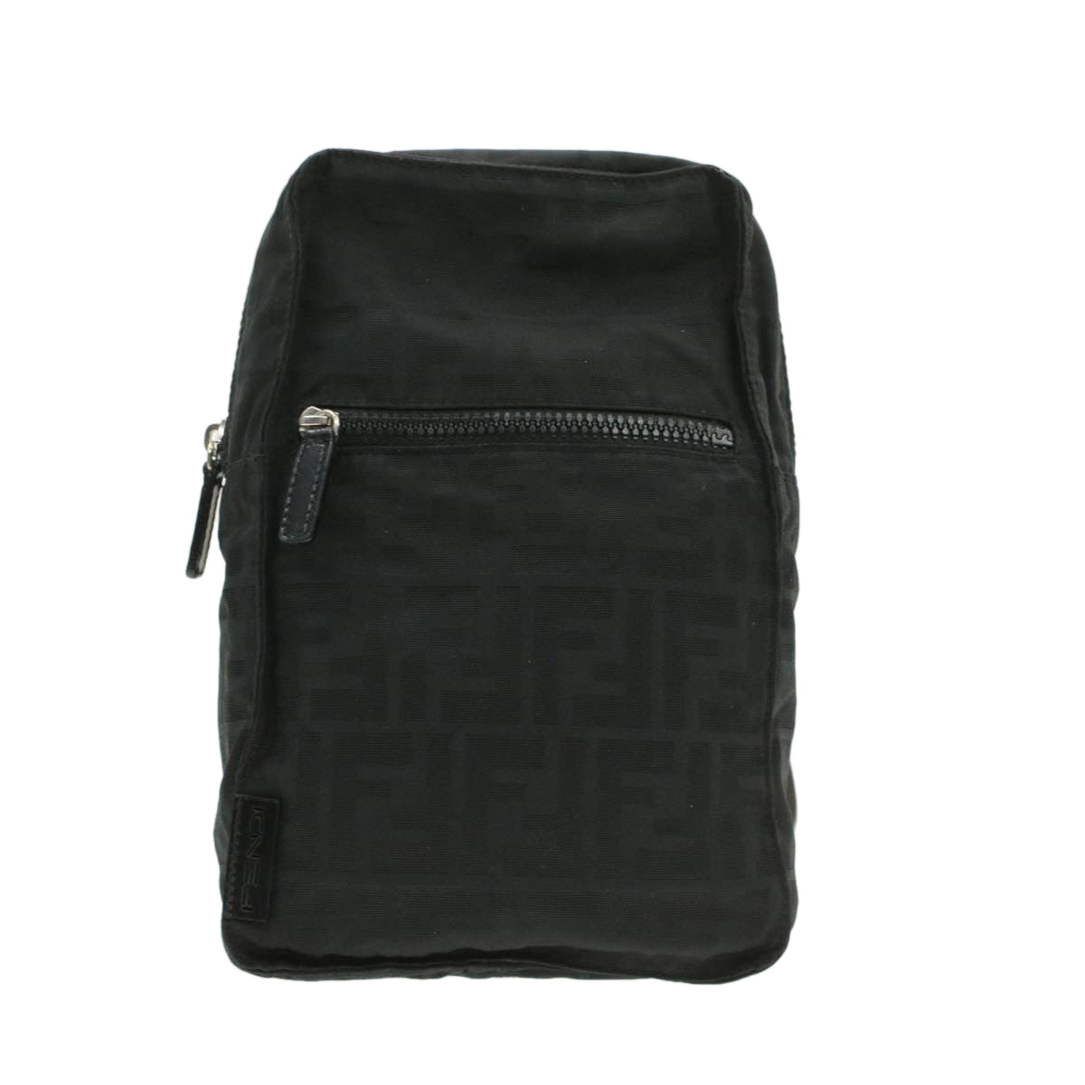 FENDI Zucca Canvas Backpack Nylon Black am149b