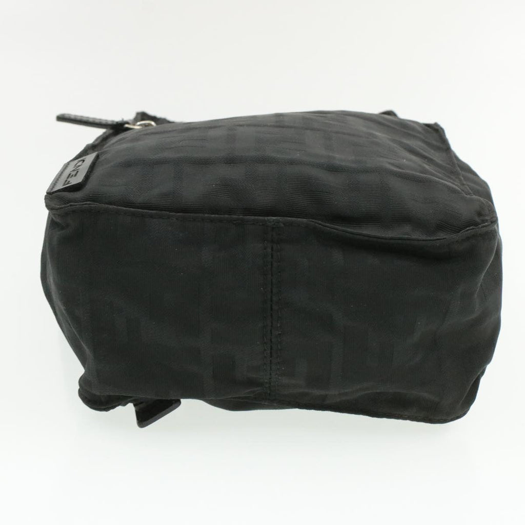 FENDI Zucca Canvas Backpack Nylon Black am149b