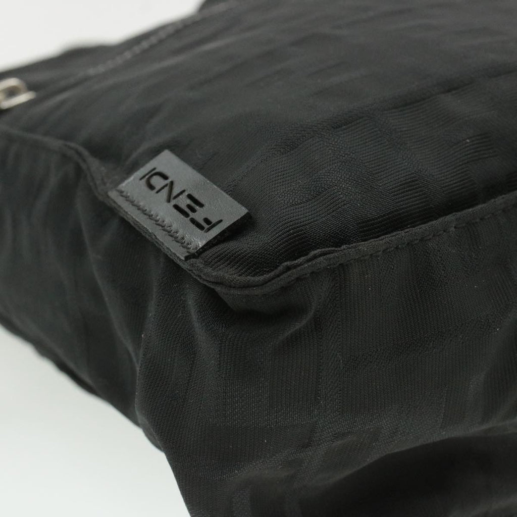 FENDI Zucca Canvas Backpack Nylon Black am149b