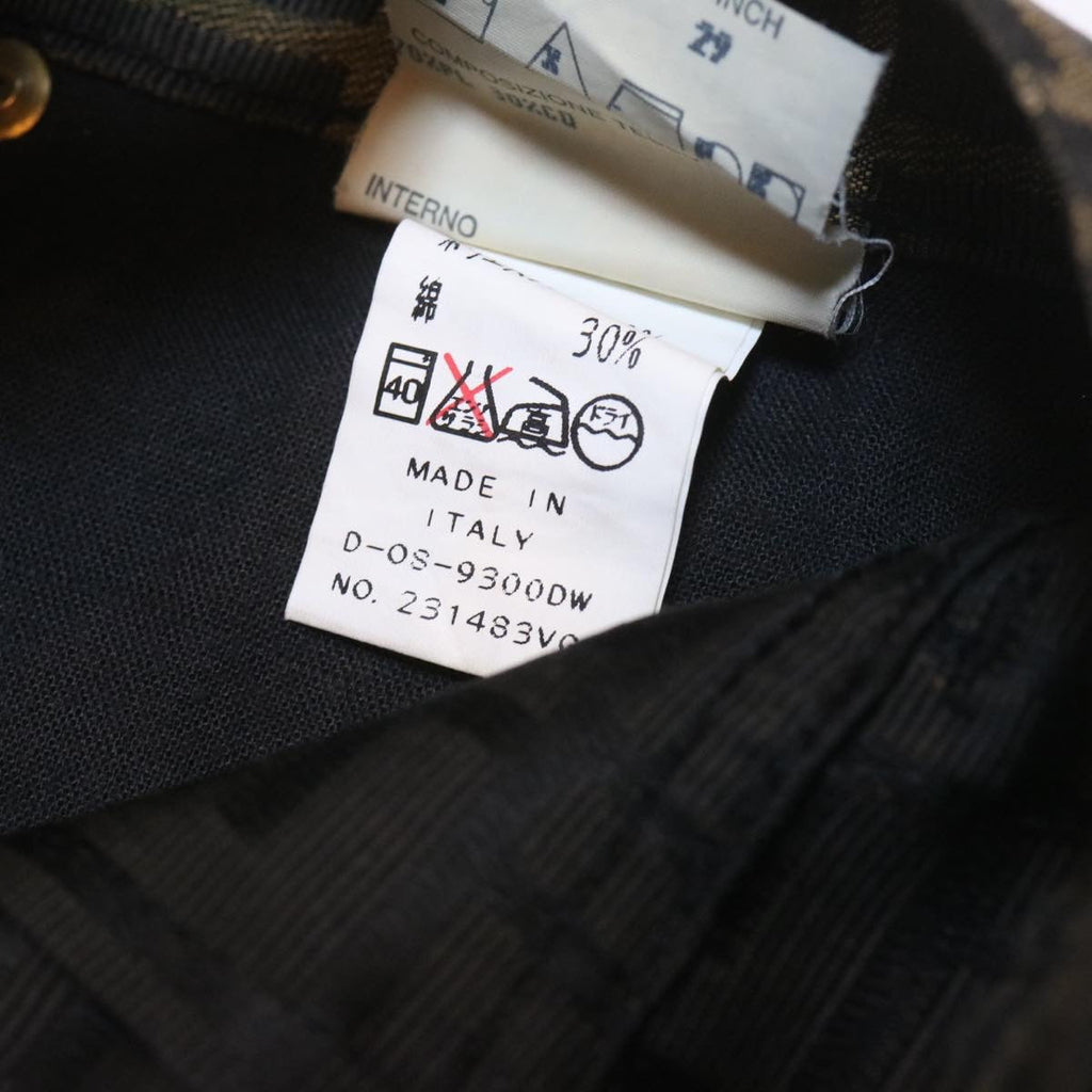 FENDI Zucca Canvas Pants Brown Black am225b