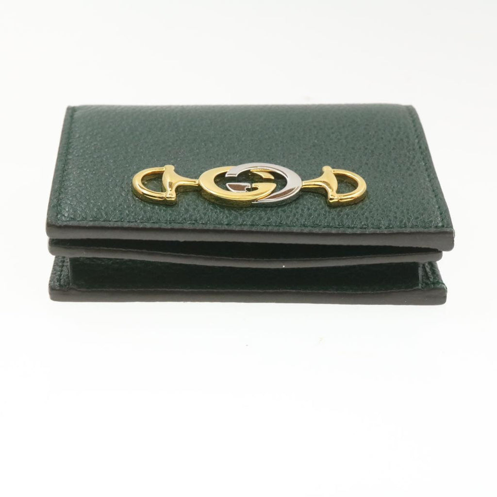 GUCCI Zumi Long Wallet Leather Green am272b