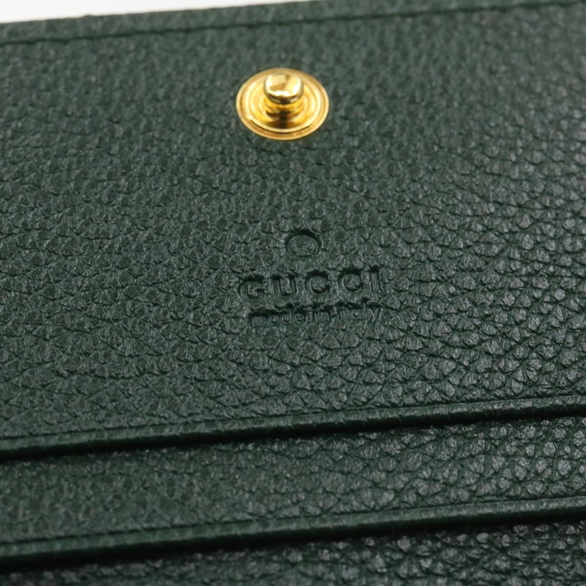 GUCCI Zumi Long Wallet Leather Green am272b