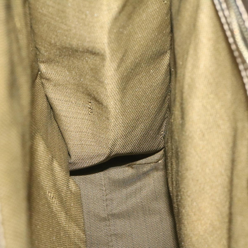 FENDI Zucca Canvas Hand Bag Brown Black am332b