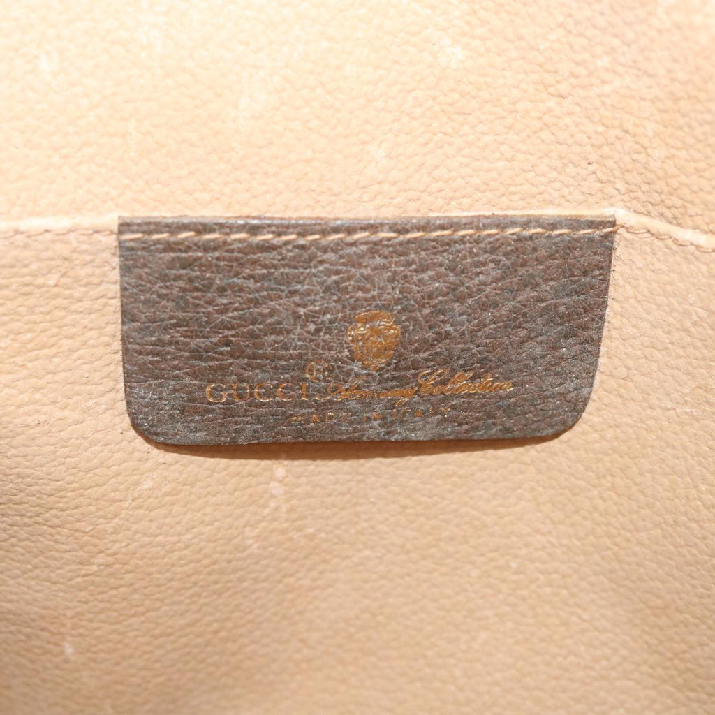 GUCCI GG Supreme Web Sherry Line Clutch Bag Red Beige 156 01 030 bs10106