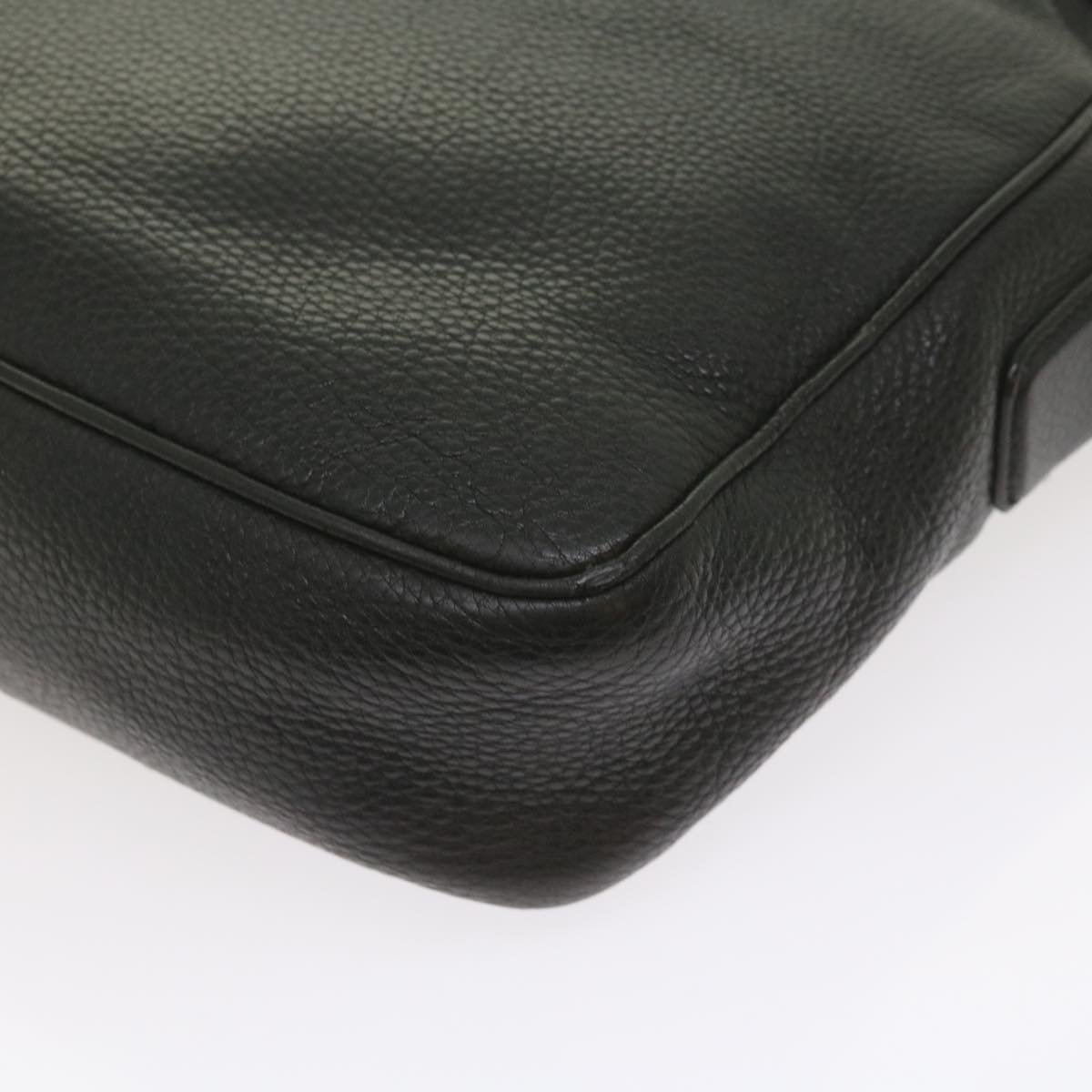 GUCCI Shoulder Bag Leather Black 337084 bs10188