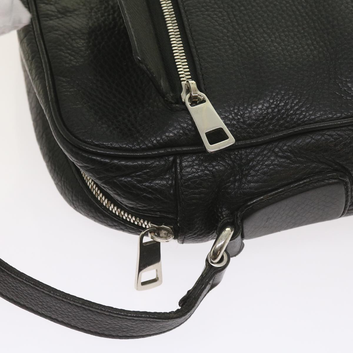 GUCCI Shoulder Bag Leather Black 337084 bs10188