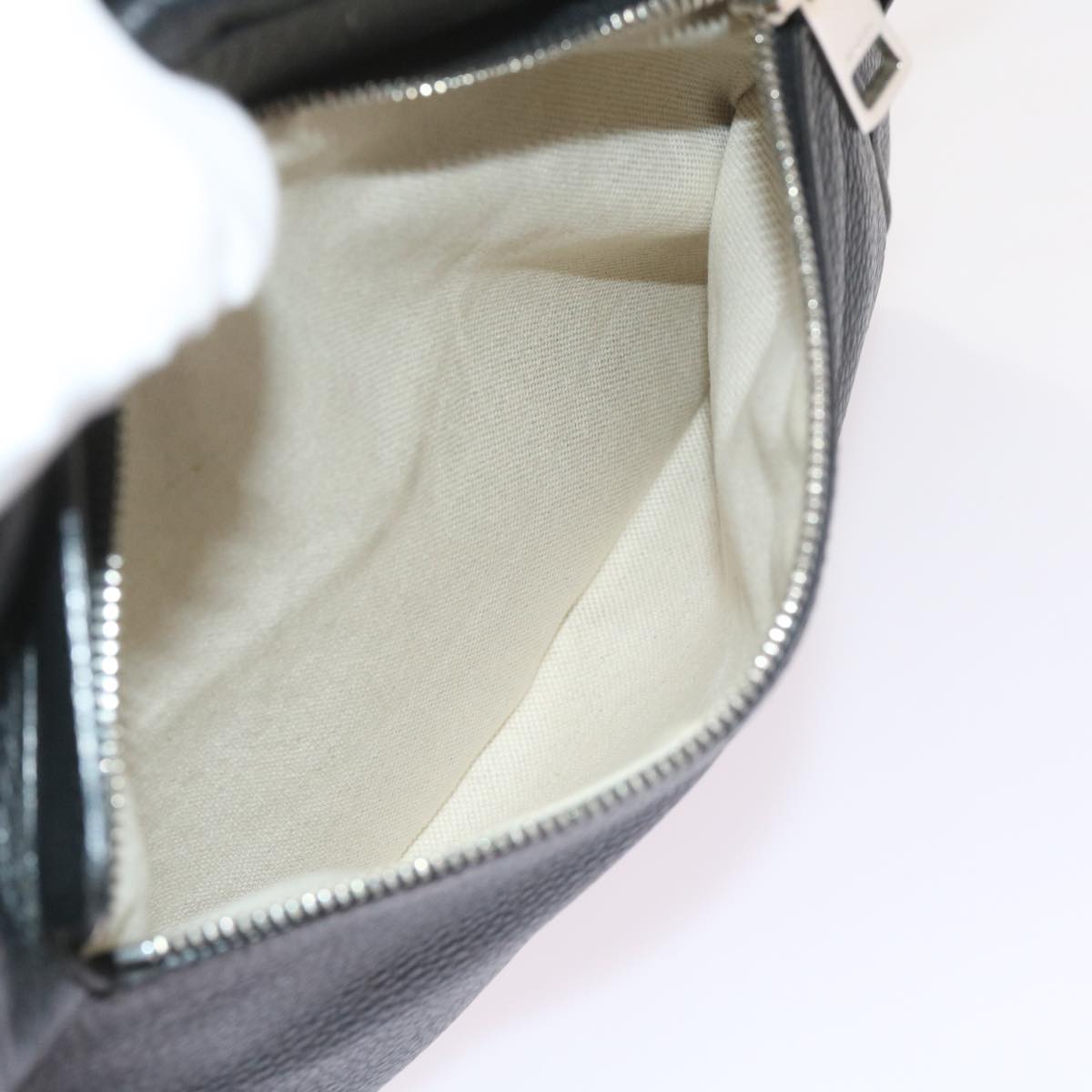GUCCI Shoulder Bag Leather Black 337084 bs10188