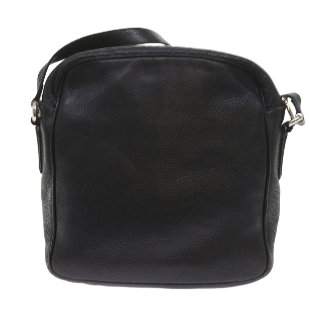 GUCCI Shoulder Bag Leather Black 337084 bs10188