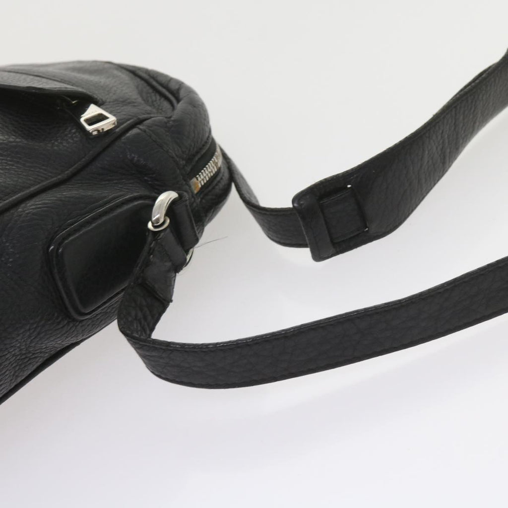 GUCCI Shoulder Bag Leather Black 337084 bs10188