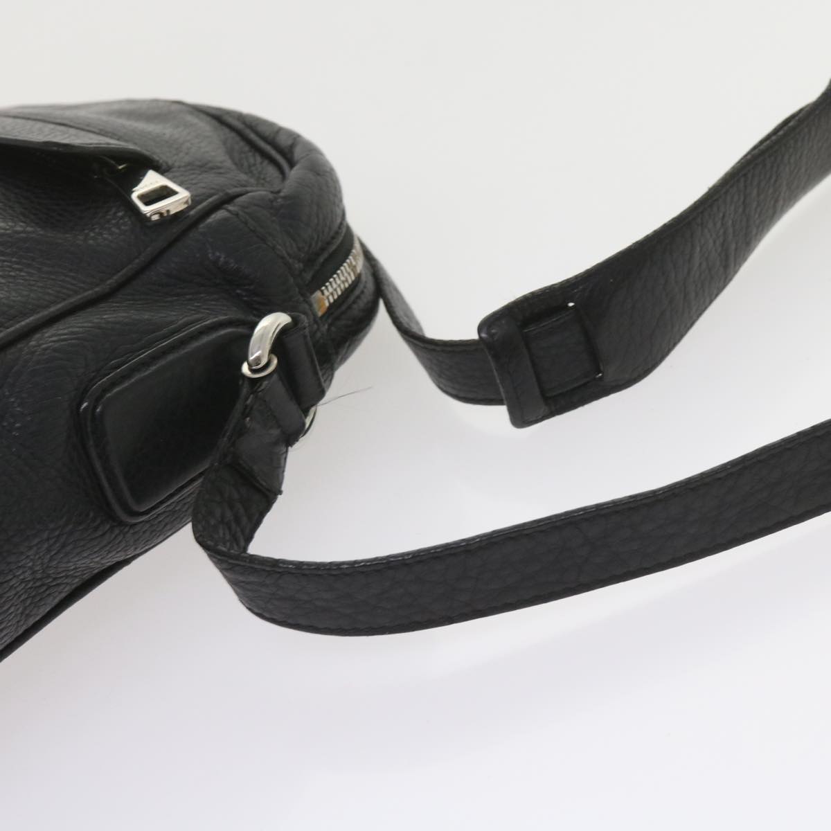 GUCCI Shoulder Bag Leather Black 337084 bs10188