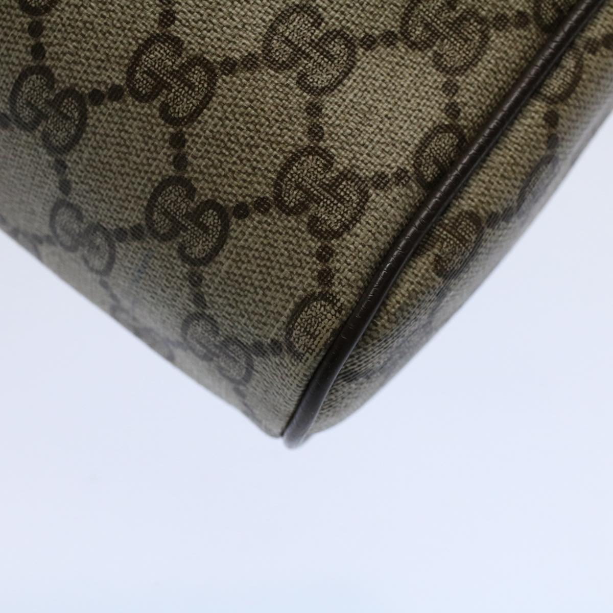 GUCCI GG Supreme Web Sherry Line Clutch Bag Beige Red 89 01 012 bs10203