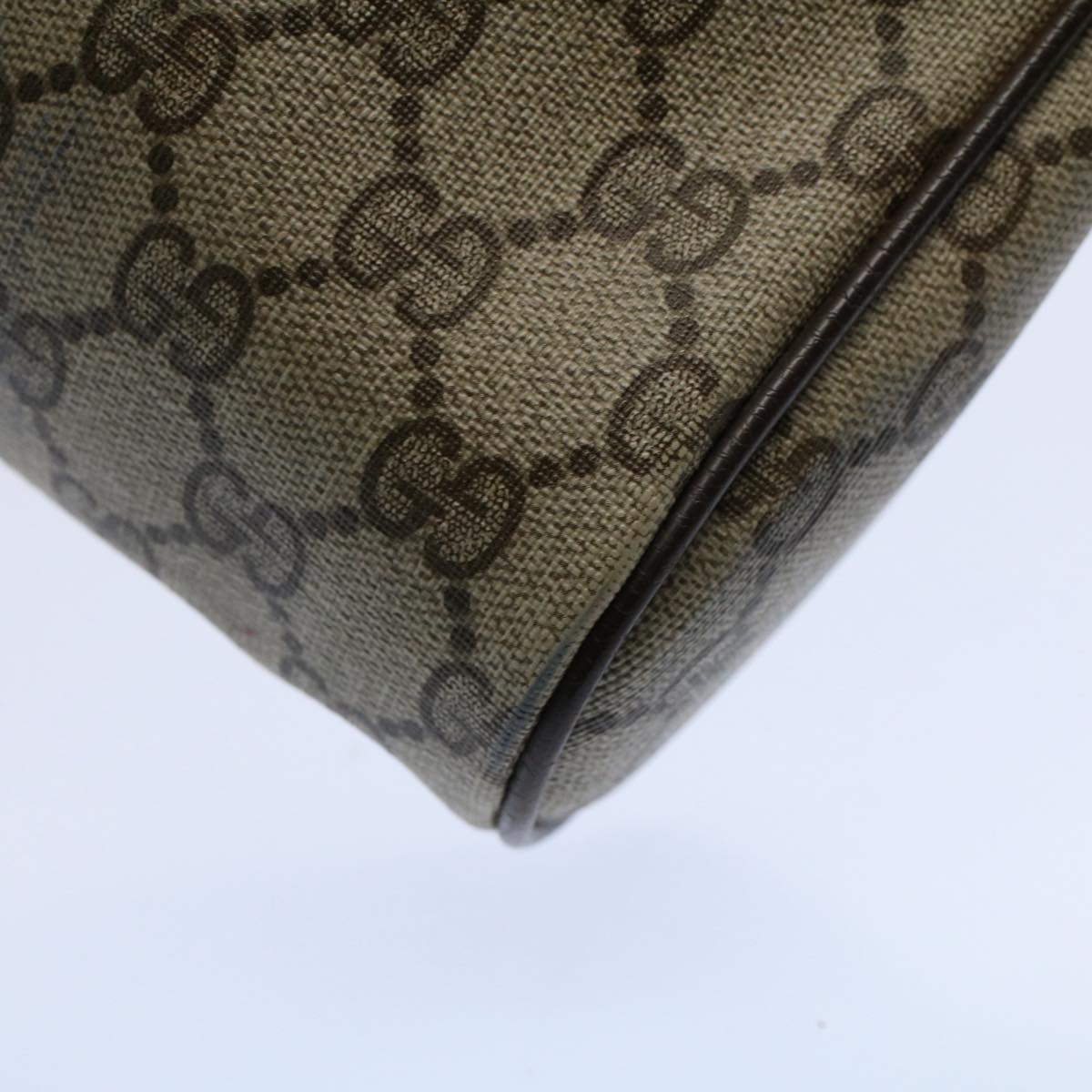 GUCCI GG Supreme Web Sherry Line Clutch Bag Beige Red 89 01 012 bs10203