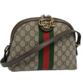 GUCCI GG Supreme Web Sherry Line Shoulder Bag Beige Red 499621 bs10204