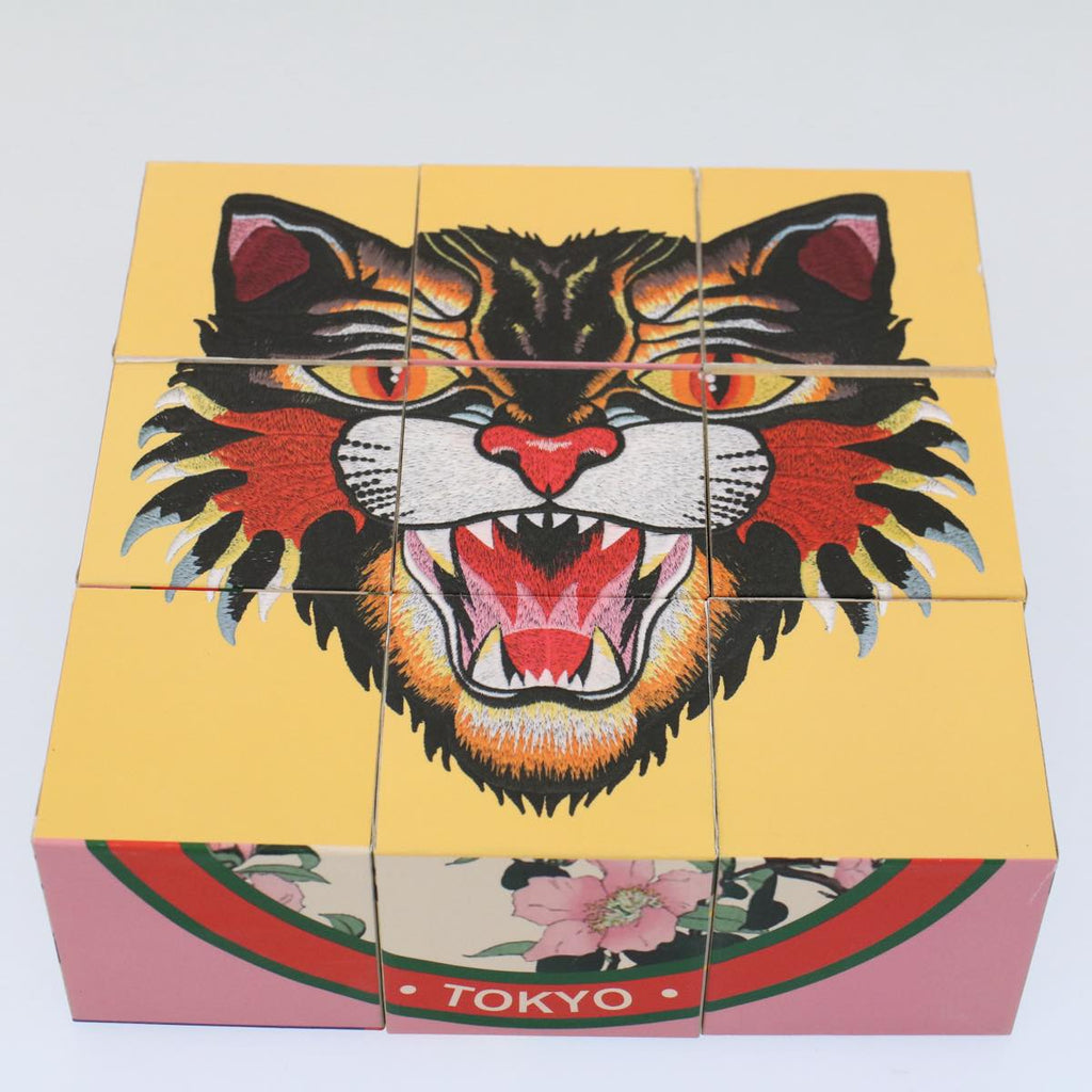 GUCCI Puzzle Web Sherry Line GINZA Wood Pink Red Green bs10240