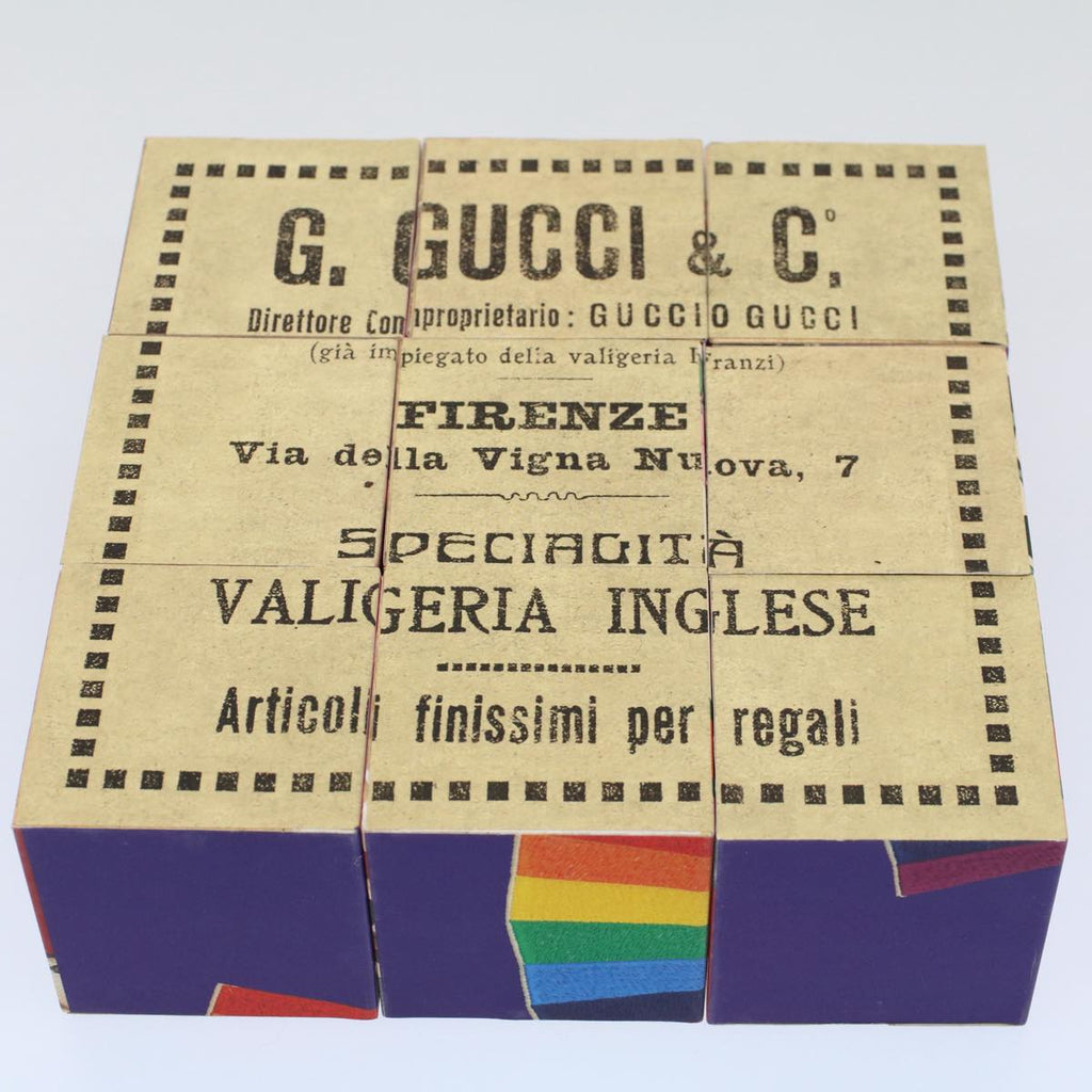 GUCCI Puzzle Web Sherry Line GINZA Wood Pink Red Green bs10240