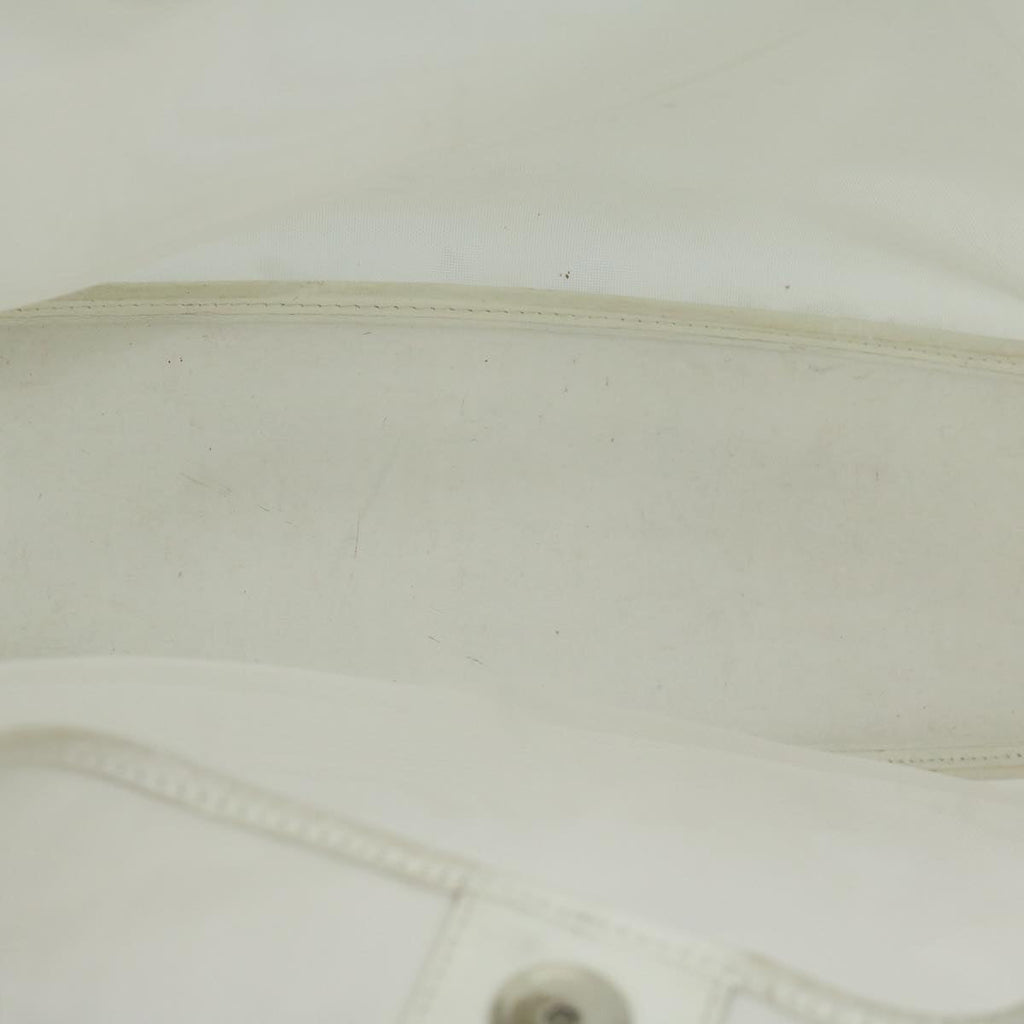 GUCCI Mesh Bamboo Shoulder Bag Leather White 001 5577 3444 bs10346