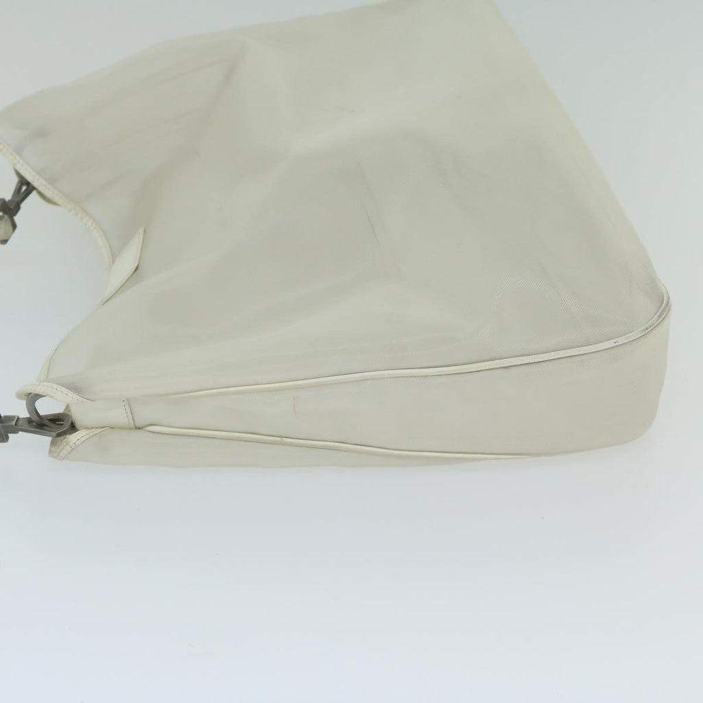 GUCCI Mesh Bamboo Shoulder Bag Leather White 001 5577 3444 bs10346