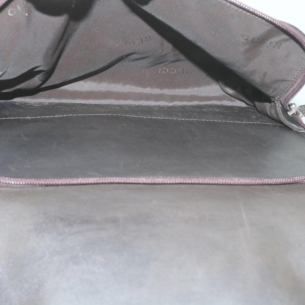 GUCCI Backpack Leather Brown 019 0302 bs10351
