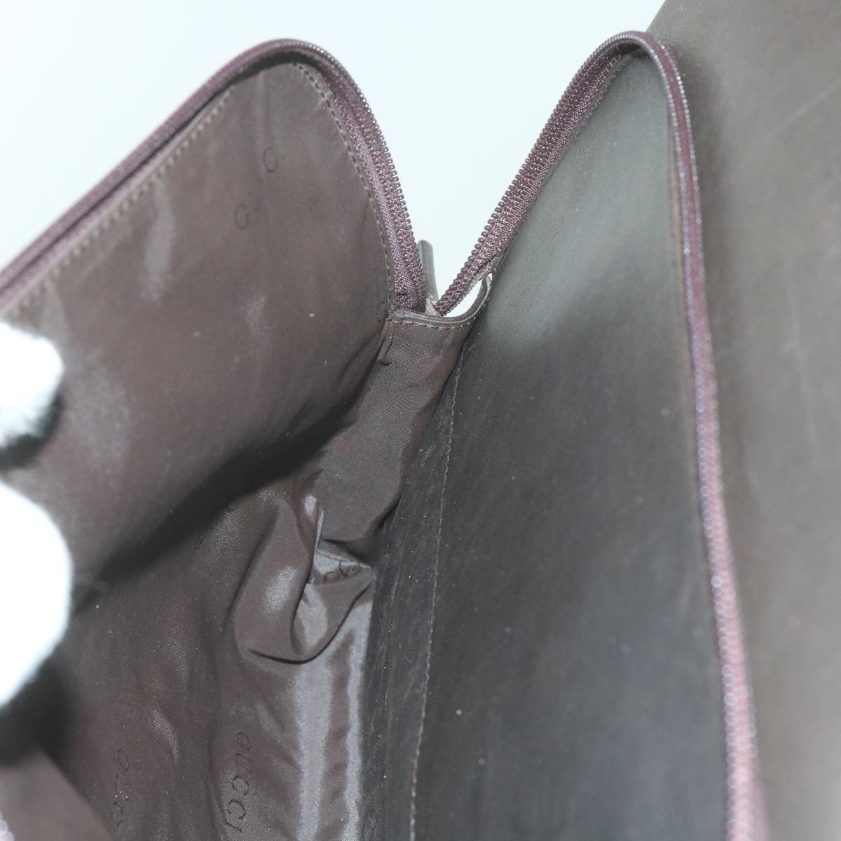 GUCCI Backpack Leather Brown 019 0302 bs10351