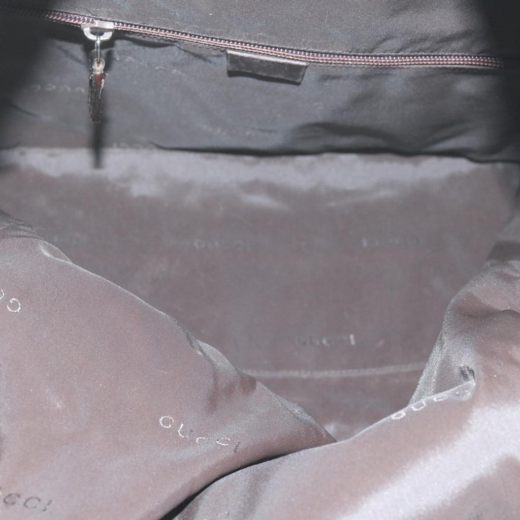 GUCCI Backpack Leather Brown 019 0302 bs10351