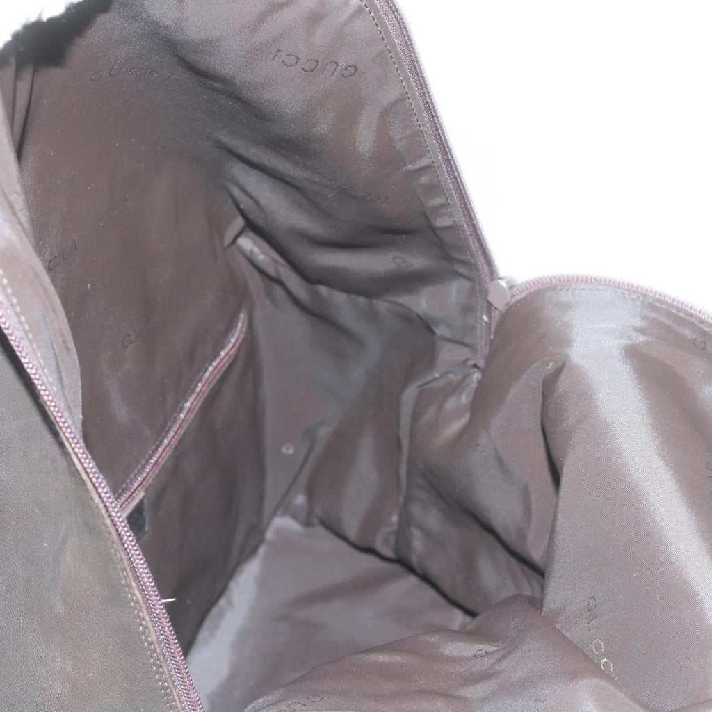 GUCCI Backpack Leather Brown 019 0302 bs10351