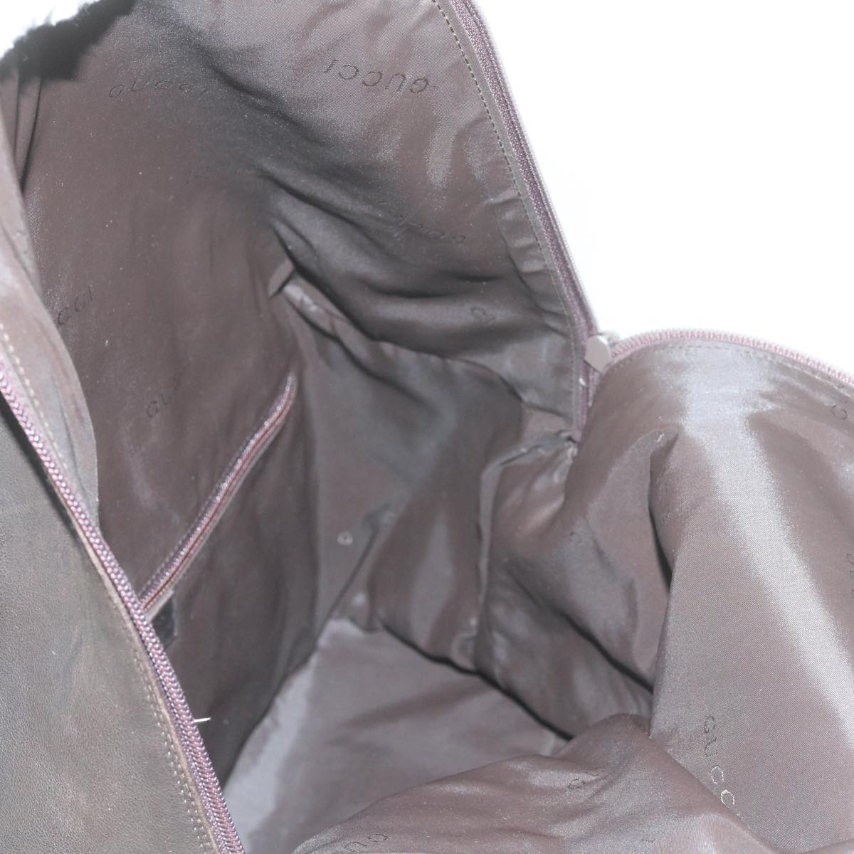 GUCCI Backpack Leather Brown 019 0302 bs10351
