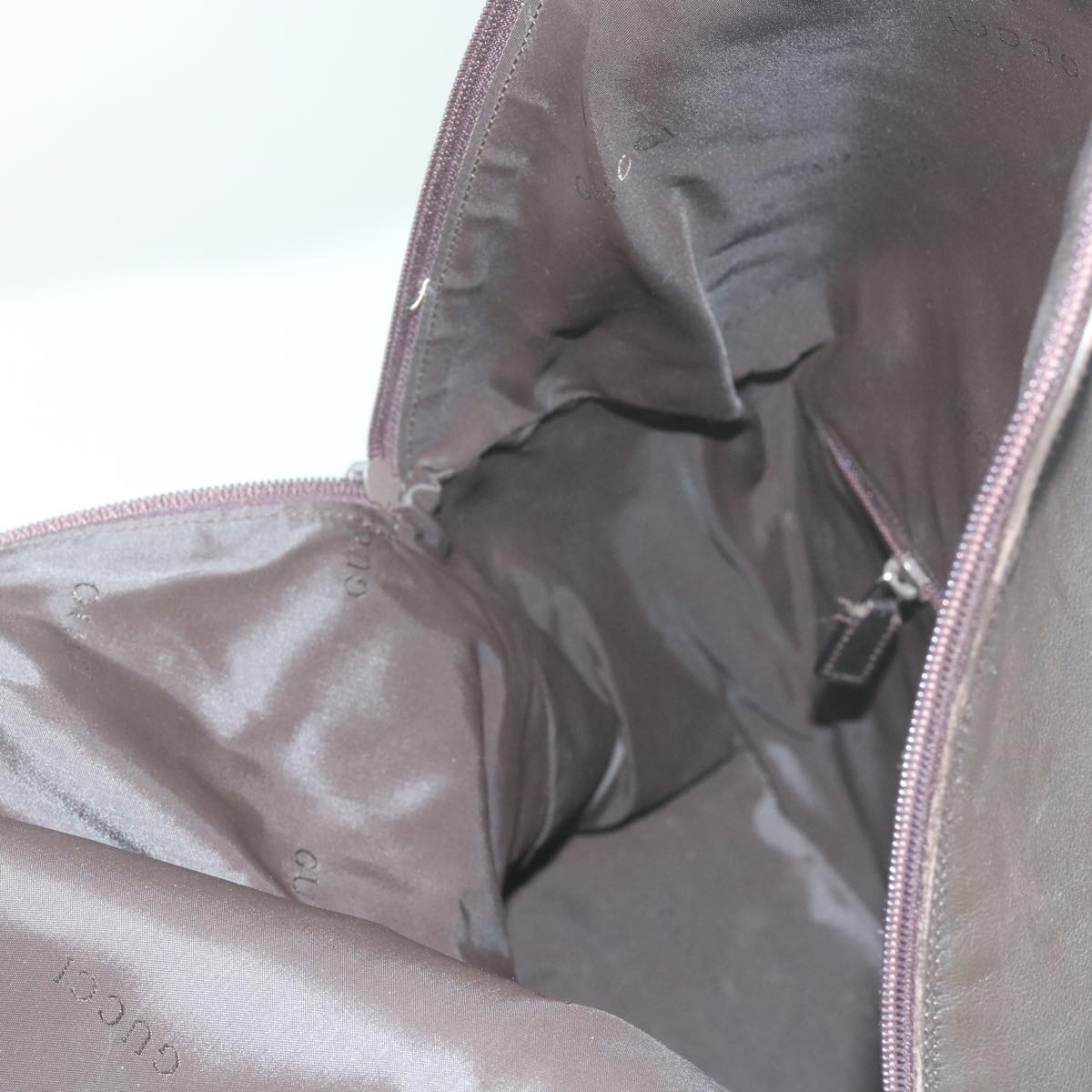 GUCCI Backpack Leather Brown 019 0302 bs10351