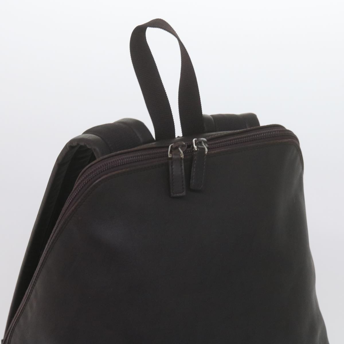 GUCCI Backpack Leather Brown 019 0302 bs10351