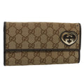 GUCCI GG Canvas Long Wallet Beige 251861 bs10353