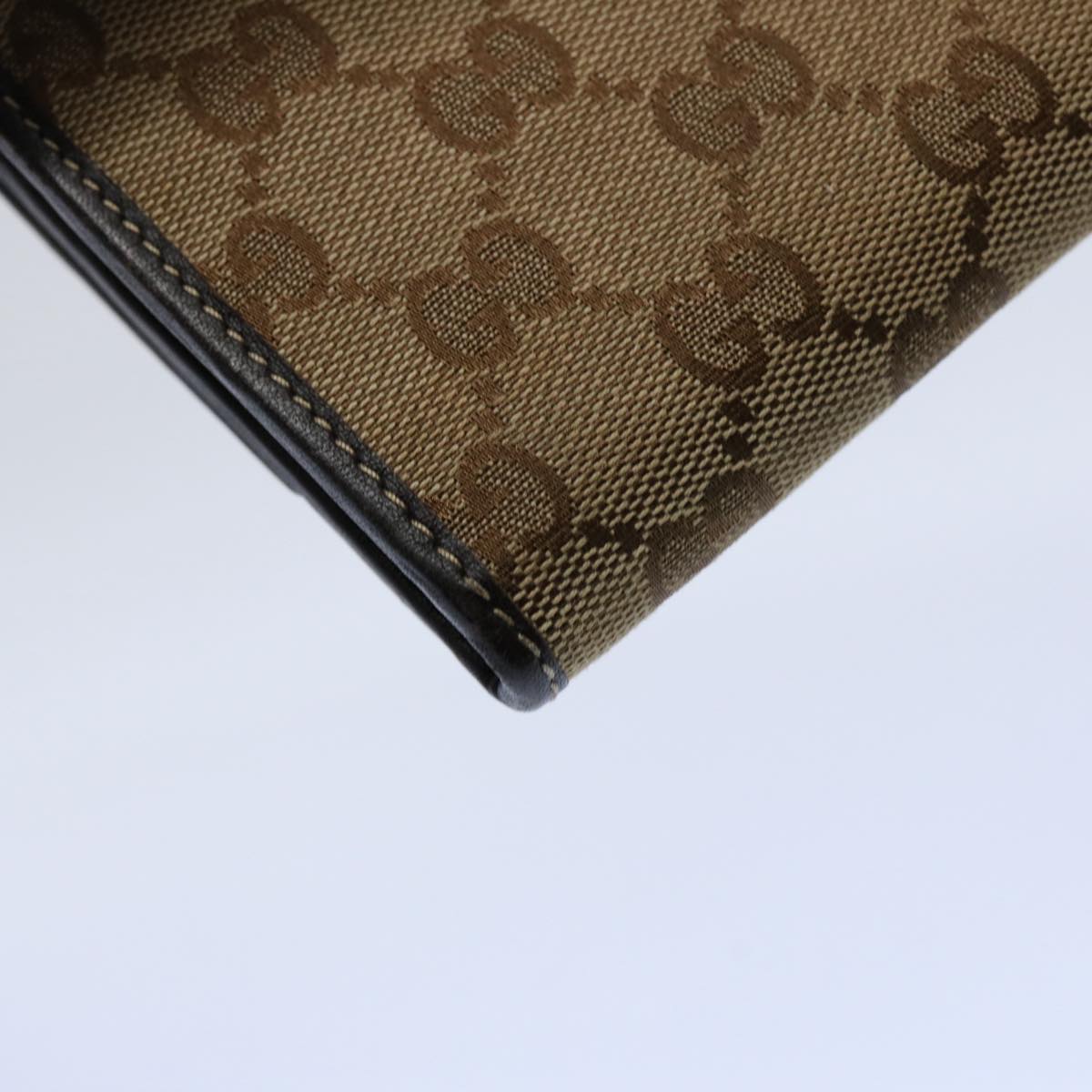 GUCCI GG Canvas Long Wallet Beige 251861 bs10353