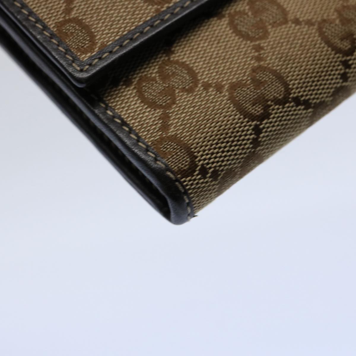GUCCI GG Canvas Long Wallet Beige 251861 bs10353
