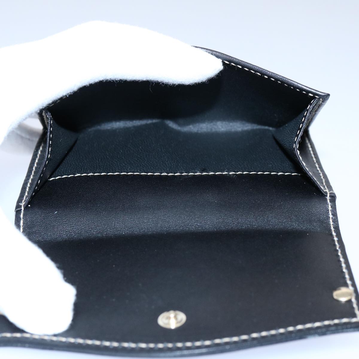 GUCCI Wallet Leather Black 141402 bs10364