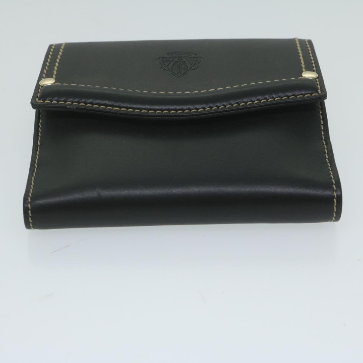 GUCCI Wallet Leather Black 141402 bs10364
