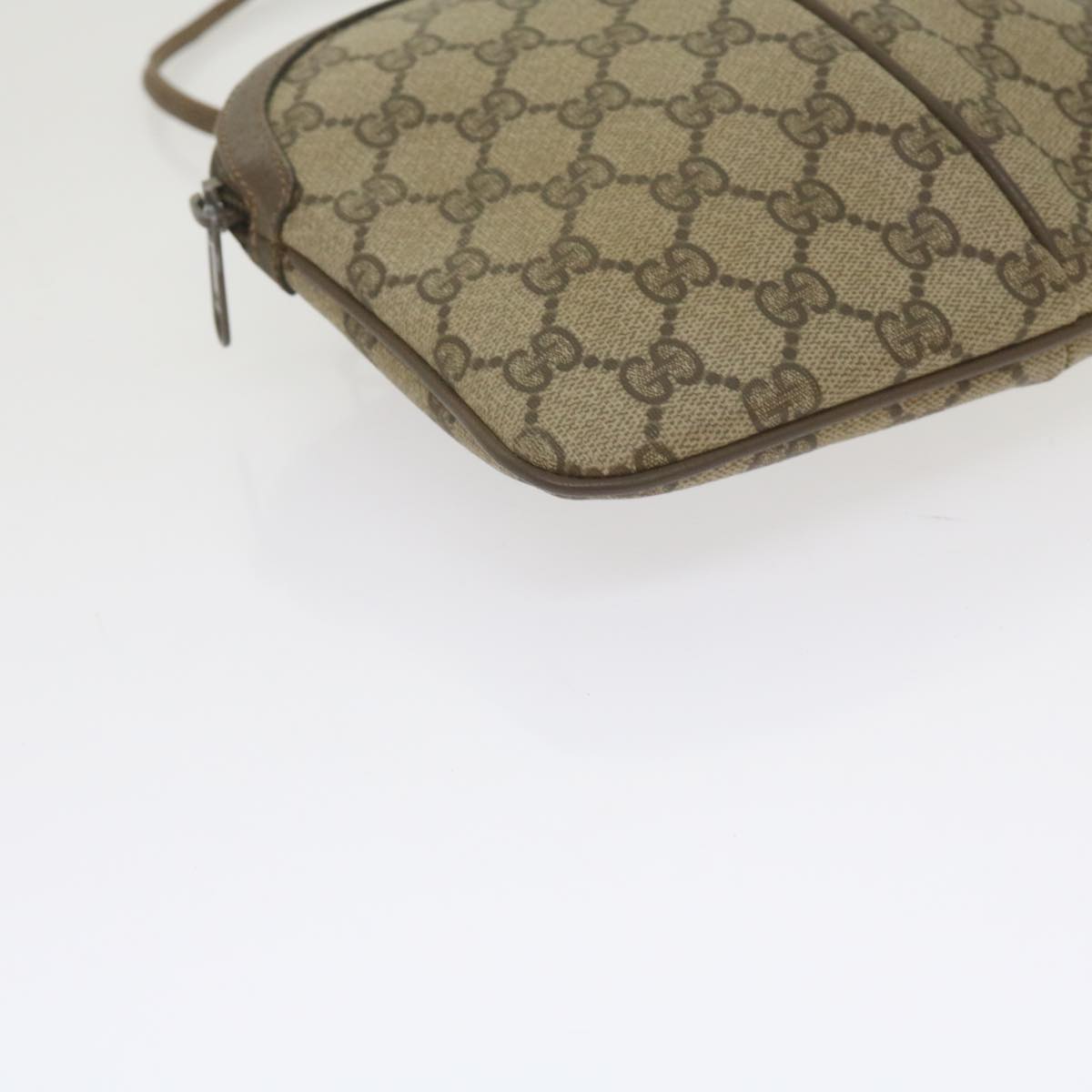 GUCCI GG Supreme Web Sherry Line Shoulder Bag Beige Red 904 02 047 bs10393